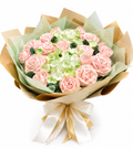 Buchet elegant din flori de bezea pastel ✨