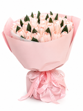 Buchet elegant din lalele roz de bezea