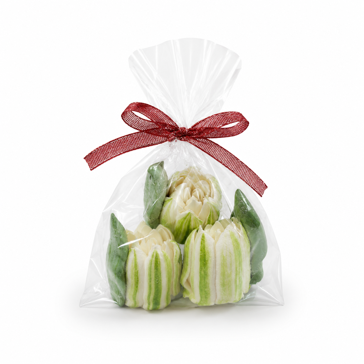 Set lalele comestibile din bezea – ambalate individual, minim 15 lalele