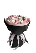 Buchet din flori de marshmallow roz - cadou dulce si elegant