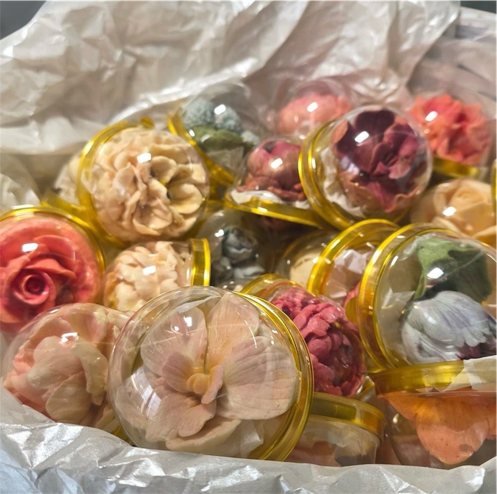 Floare din marshmallow – ambalată individual - comanda minim 10 bucăți